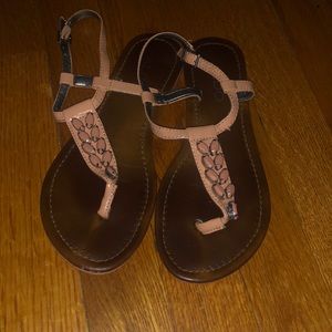 Aldo sandals. Size 6. Coral